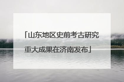 山东地区史前考古研究重大成果在济南发布