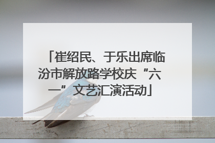 崔绍民、于乐出席临汾市解放路学校庆“六一”文艺汇演活动