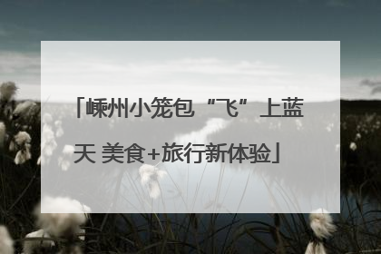 嵊州小笼包“飞”上蓝天 美食+旅行新体验