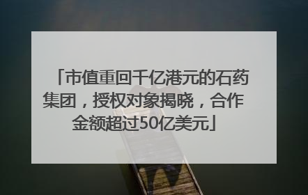 市值重回千亿港元的石药集团，授权对象揭晓，合作金额超过50亿美元