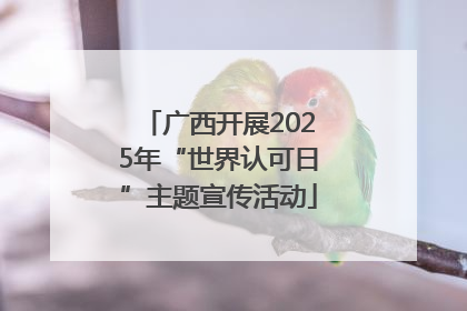 广西开展2025年“世界认可日”主题宣传活动