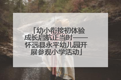 幼小衔接初体验 成长启航正当时——怀远县永平幼儿园开展参观小学活动