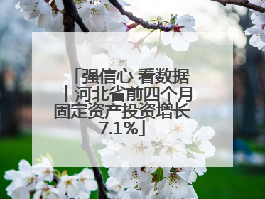 强信心 看数据丨河北省前四个月固定资产投资增长7.1%