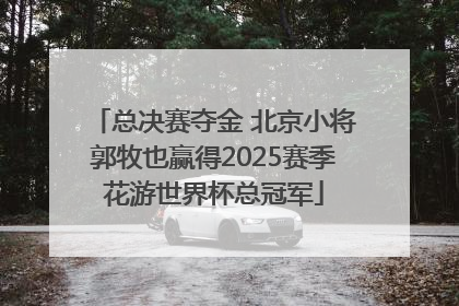 总决赛夺金 北京小将郭牧也赢得2025赛季花游世界杯总冠军