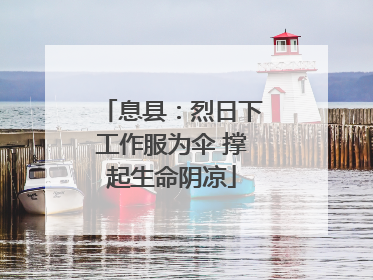 息县：烈日下工作服为伞 撑起生命阴凉