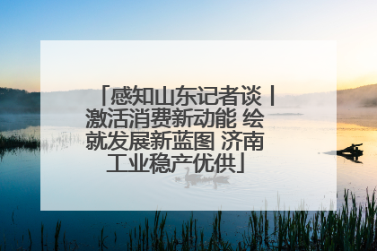 感知山东记者谈丨激活消费新动能 绘就发展新蓝图 济南工业稳产优供