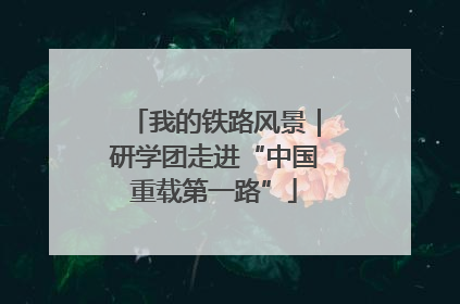 我的铁路风景｜研学团走进“中国重载第一路”