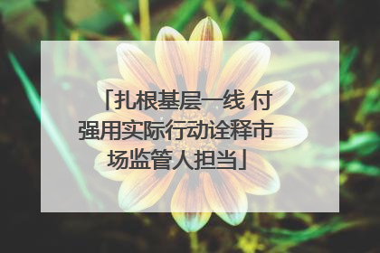 扎根基层一线 付强用实际行动诠释市场监管人担当