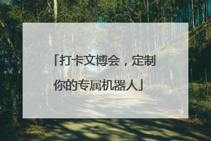 打卡文博会，定制你的专属机器人