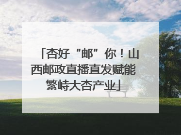 杏好“邮”你！山西邮政直播直发赋能繁峙大杏产业