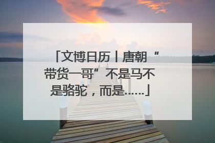 文博日历丨唐朝“带货一哥”不是马不是骆驼，而是……