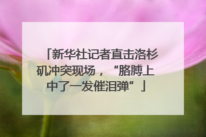 新华社记者直击洛杉矶冲突现场，“胳膊上中了一发催泪弹”