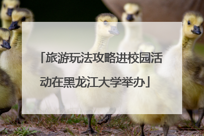 旅游玩法攻略进校园活动在黑龙江大学举办