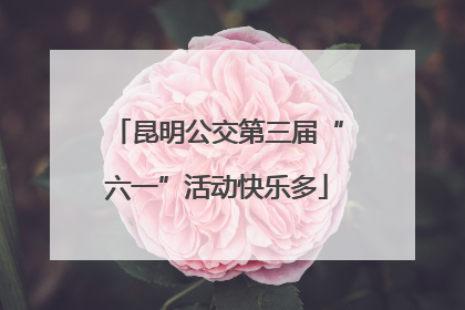 昆明公交第三届“六一”活动快乐多