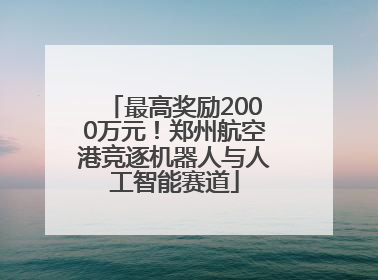 最高奖励2000万元！郑州航空港竞逐机器人与人工智能赛道