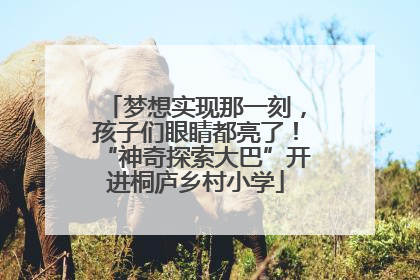 梦想实现那一刻，孩子们眼睛都亮了！“神奇探索大巴”开进桐庐乡村小学