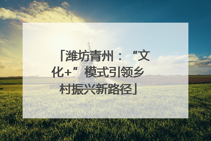 潍坊青州：“文化+”模式引领乡村振兴新路径