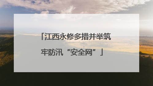 江西永修多措并举筑牢防汛“安全网”