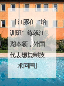 江豚在“培训班”练就江湖本领，外国代表想复制技术回国