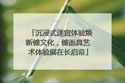 沉浸式迷宫体验焕新傩文化，傩面具艺术体验展在长启幕