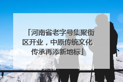 河南省老字号集聚街区开业，中原传统文化传承再添新地标