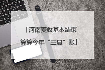 河南麦收基本结束 算算今年“三夏”账