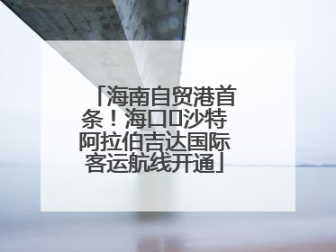 海南自贸港首条！海口⇌沙特阿拉伯吉达国际客运航线开通