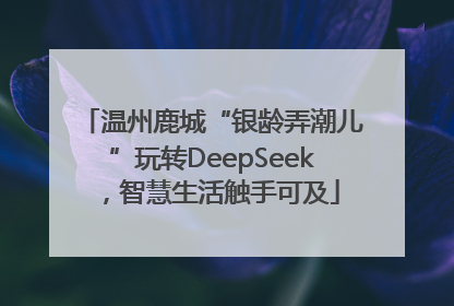 温州鹿城“银龄弄潮儿”玩转DeepSeek，智慧生活触手可及