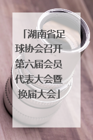 湖南省足球协会召开第六届会员代表大会暨换届大会