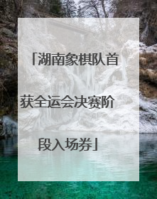 湖南象棋队首获全运会决赛阶段入场券