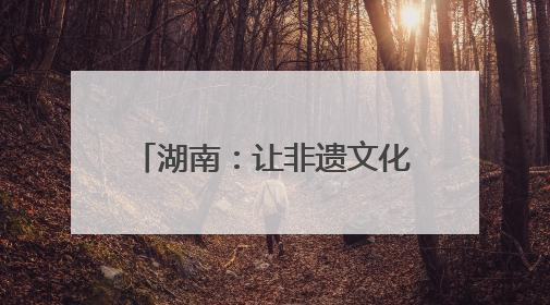 湖南：让非遗文化走进生活走向世界