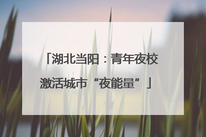 湖北当阳：青年夜校激活城市“夜能量”