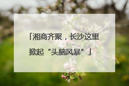 湘商齐聚，长沙这里掀起“头脑风暴”