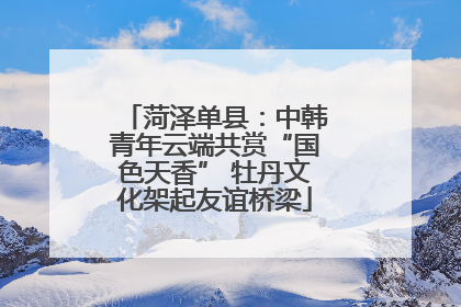菏泽单县：中韩青年云端共赏“国色天香” 牡丹文化架起友谊桥梁