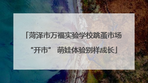 菏泽市万福实验学校跳蚤市场“开市” 萌娃体验别样成长