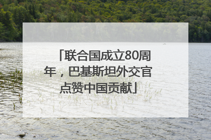 联合国成立80周年，巴基斯坦外交官点赞中国贡献