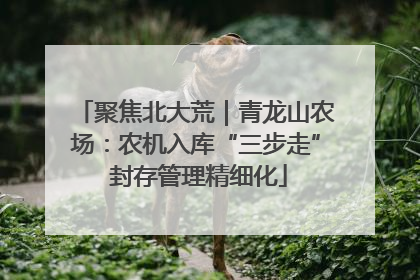聚焦北大荒｜青龙山农场：农机入库“三步走” 封存管理精细化