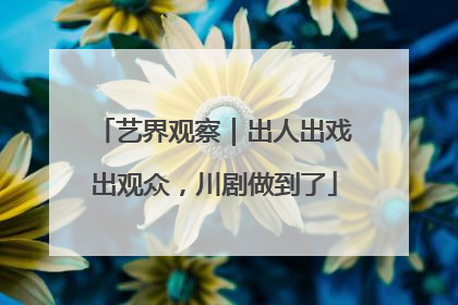艺界观察｜出人出戏出观众，川剧做到了