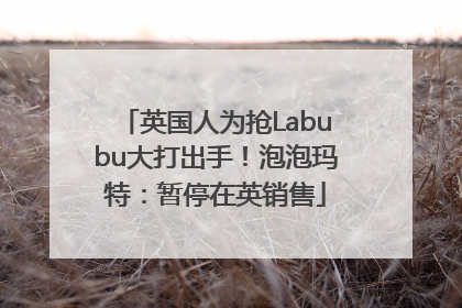 英国人为抢Labubu大打出手！泡泡玛特：暂停在英销售