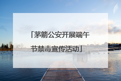 茅箭公安开展端午节禁毒宣传活动