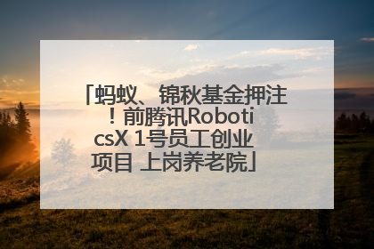 蚂蚁、锦秋基金押注！前腾讯RoboticsX 1号员工创业项目 上岗养老院