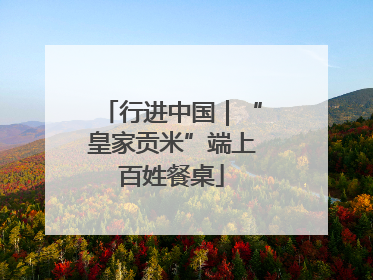 行进中国｜“皇家贡米”端上百姓餐桌