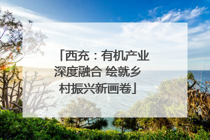 西充：有机产业深度融合 绘就乡村振兴新画卷
