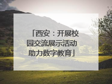 西安：开展校园交流展示活动助力数字教育