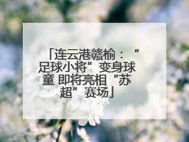 连云港赣榆：“足球小将”变身球童 即将亮相“苏超”赛场