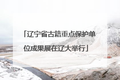 辽宁省古籍重点保护单位成果展在辽大举行
