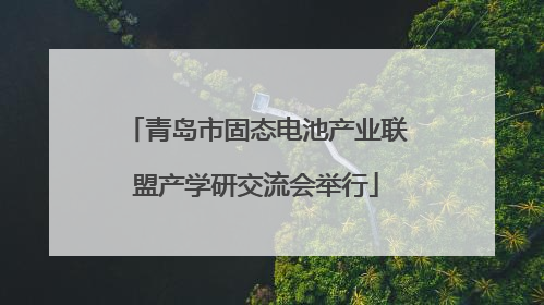 青岛市固态电池产业联盟产学研交流会举行