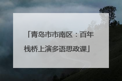 青岛市市南区：百年栈桥上演多语思政课