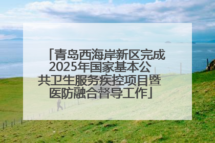 青岛西海岸新区完成2025年国家基本公共卫生服务疾控项目暨医防融合督导工作