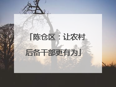 陈仓区：让农村后备干部更有为